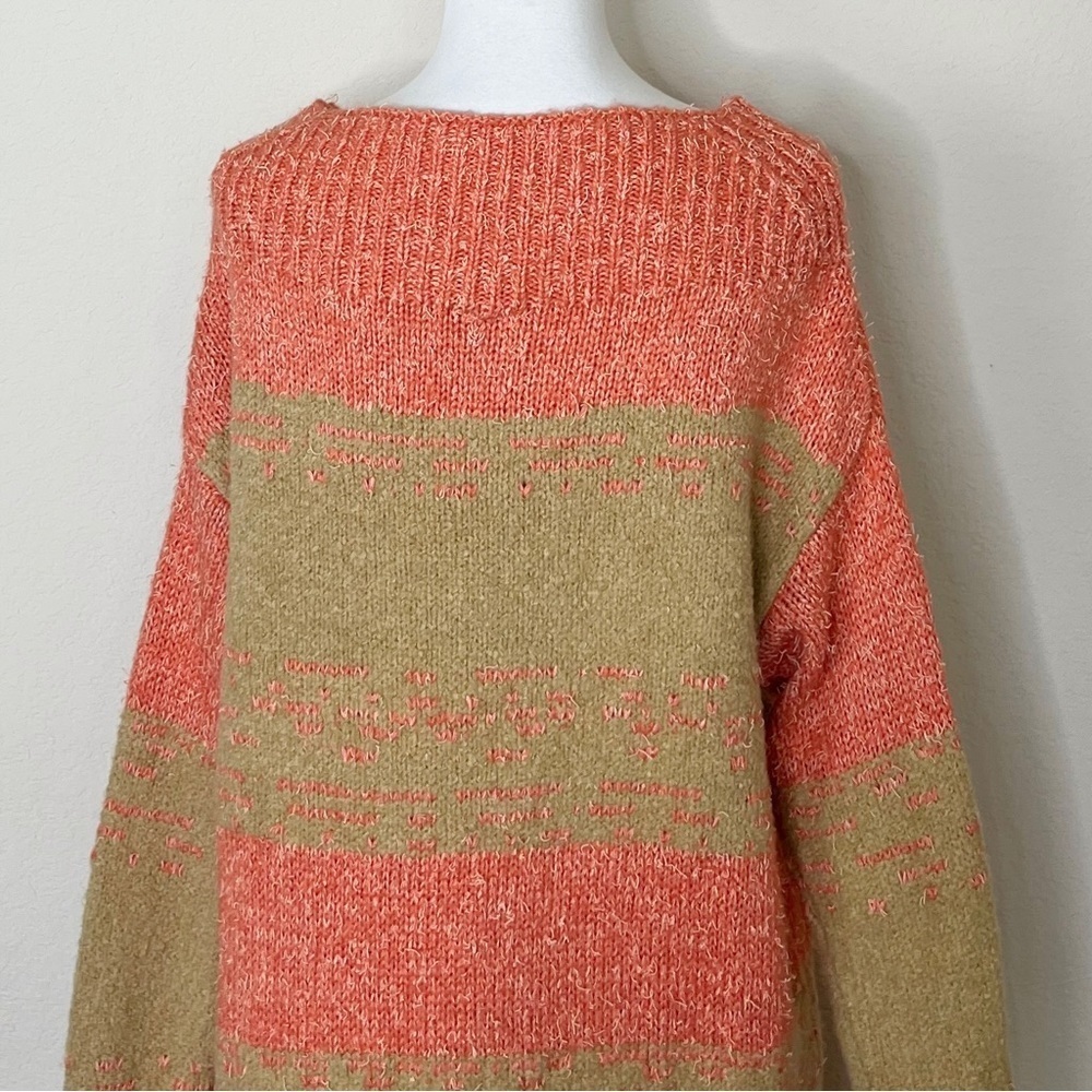 Anthropologie Pilcro Women's Rugby Tunic
Sweater Orange Tan Knit‎ Long - Picture 10 of 15
